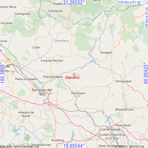 Gandhó on map