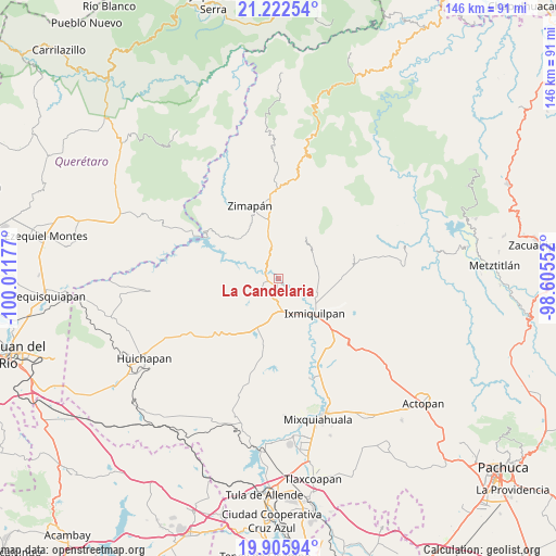 La Candelaria on map