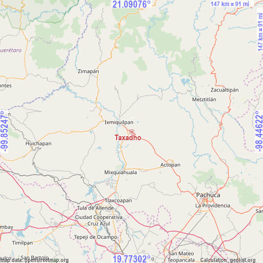 Taxadho on map