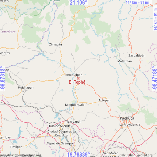 El Tephé on map