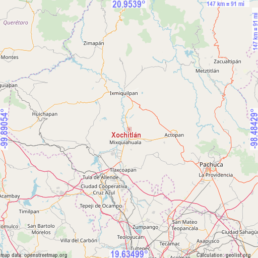 Xochitlán on map