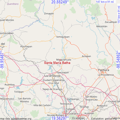 Santa María Batha on map