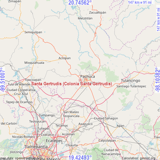 Santa Gertrudis (Colonia Santa Gertrudis) on map