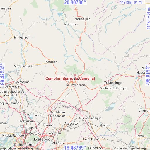 Camelia (Barrio la Camelia) on map