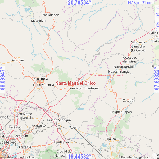 Santa María el Chico on map