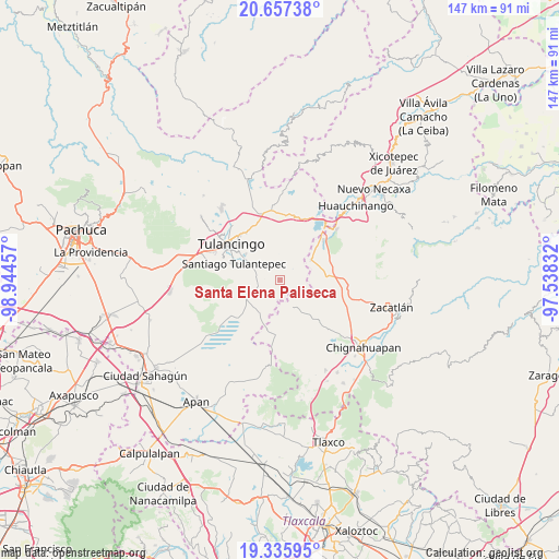 Santa Elena Paliseca on map