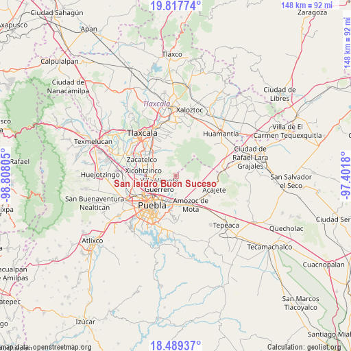San Isidro Buen Suceso on map