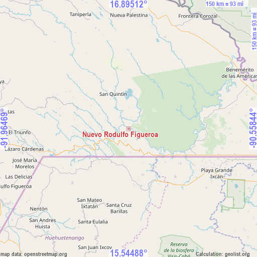 Nuevo Rodulfo Figueroa on map