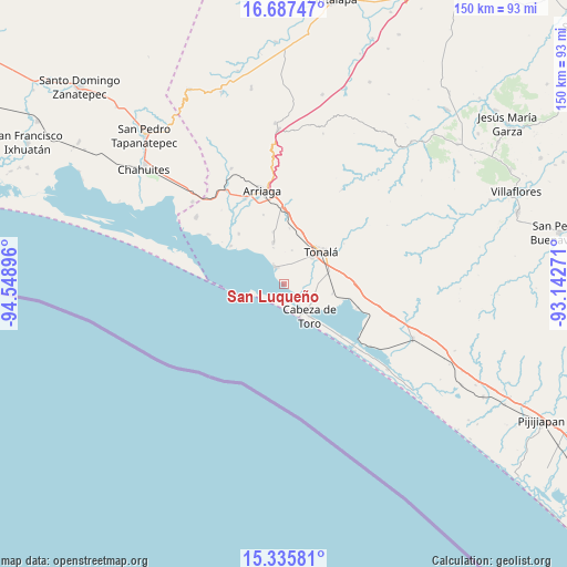 San Luqueño on map