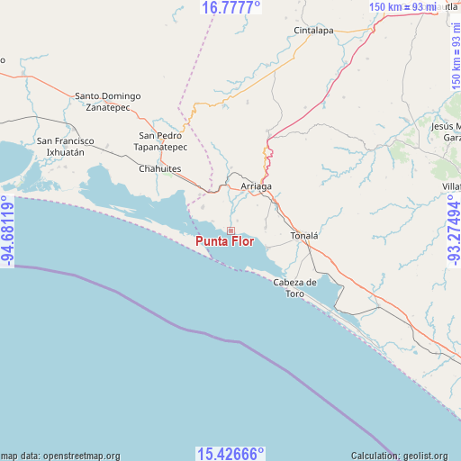 Punta Flor on map