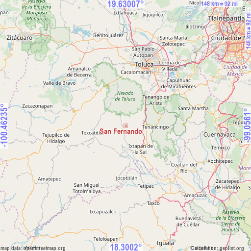 San Fernando on map