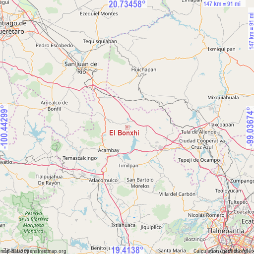 El Bonxhi on map