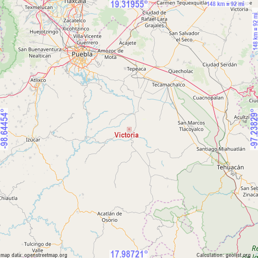 Victoria on map