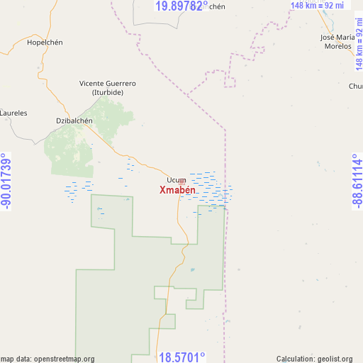 Xmabén on map