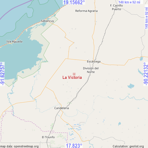 La Victoria on map