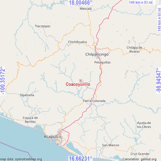 Coacoyulillo on map