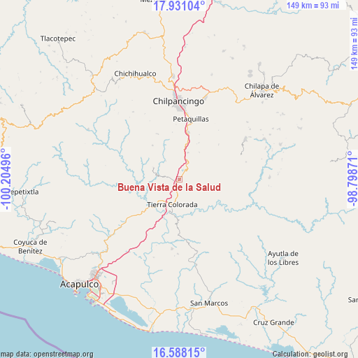 Buena Vista de la Salud on map