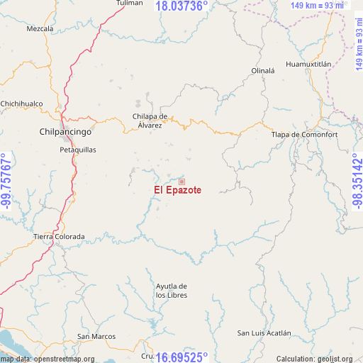 El Epazote on map