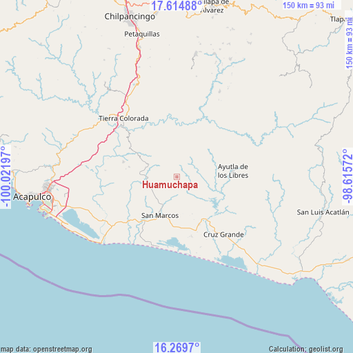 Huamuchapa on map