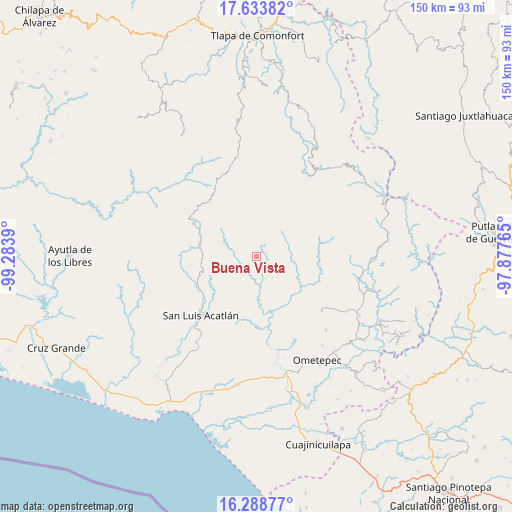 Buena Vista on map