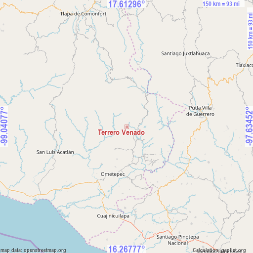 Terrero Venado on map