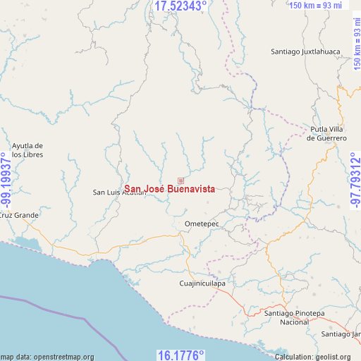 San José Buenavista on map