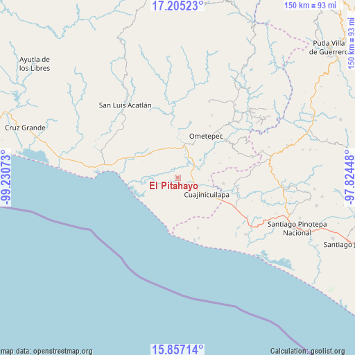 El Pitahayo on map