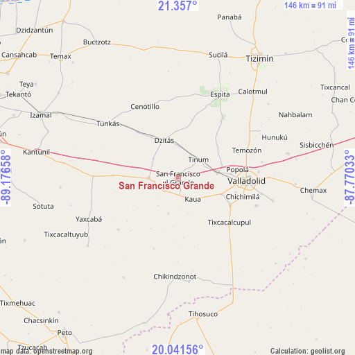 San Francisco Grande on map
