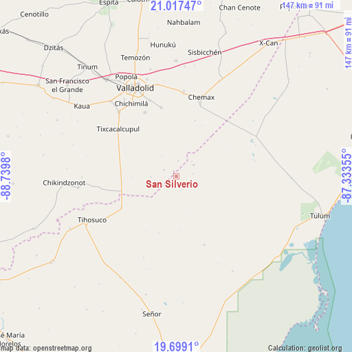 San Silverio on map