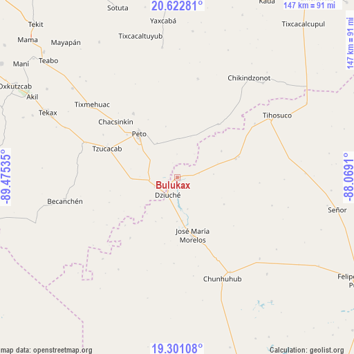 Bulukax on map