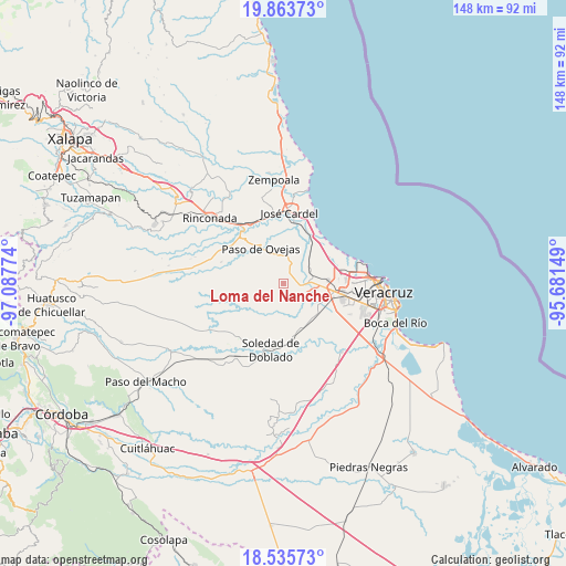 Loma del Nanche on map