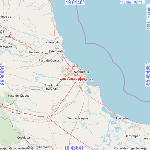 Las Amapolas on map