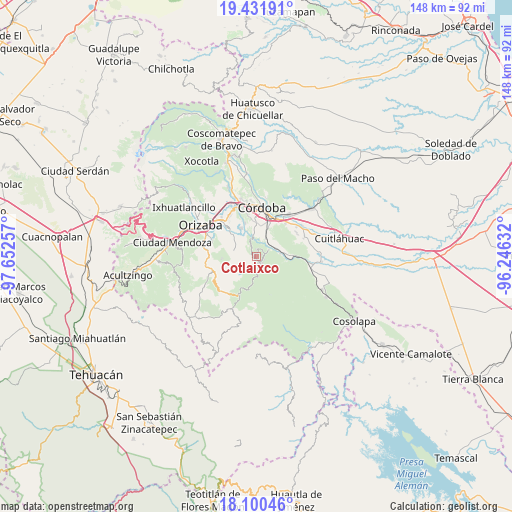 Cotlaixco on map