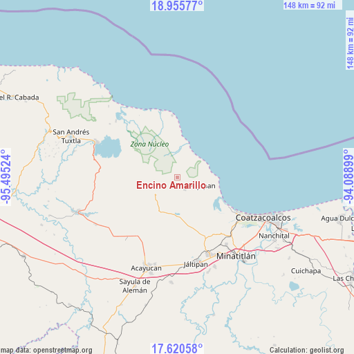 Encino Amarillo on map