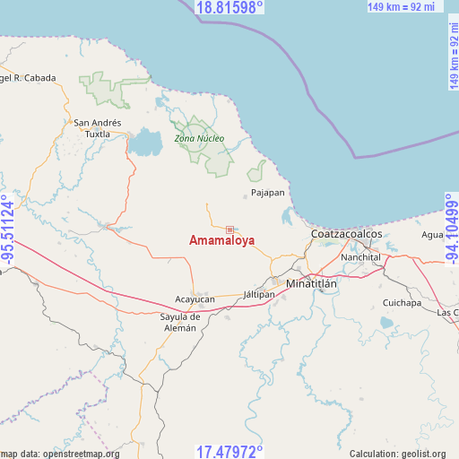 Amamaloya on map