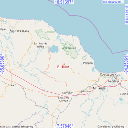 El Tulín on map