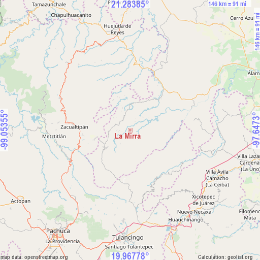 La Mirra on map