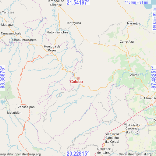 Calaco on map