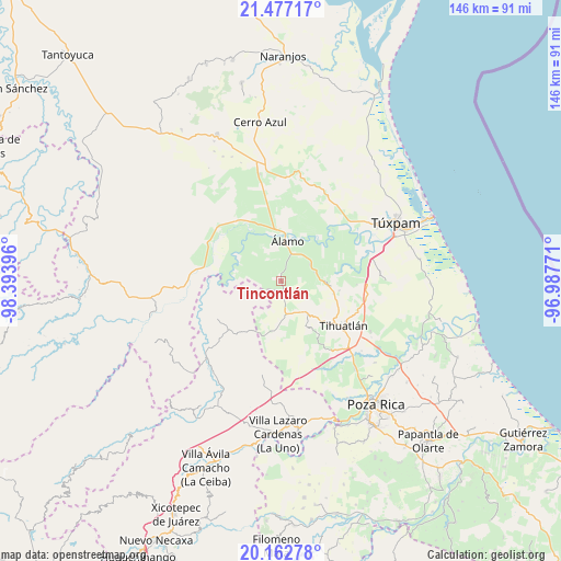 Tincontlán on map