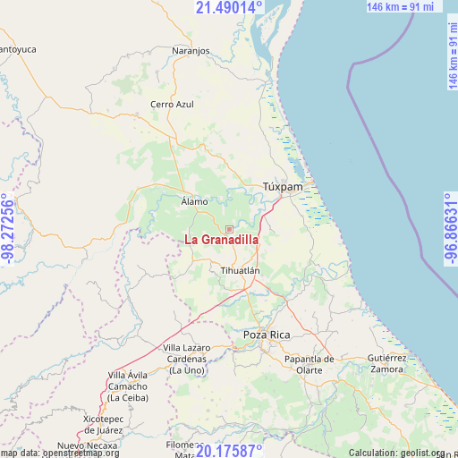 La Granadilla on map