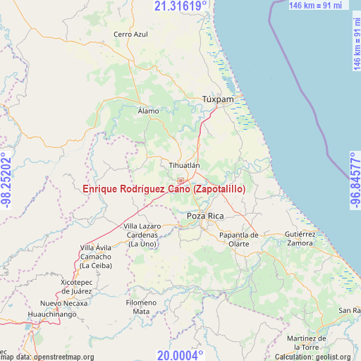 Enrique Rodríguez Cano (Zapotalillo) on map