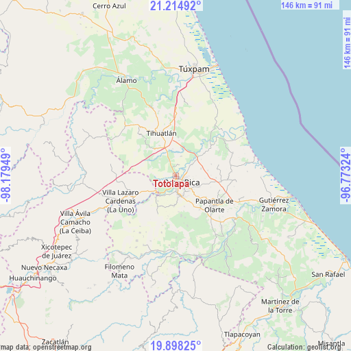Totolapa on map