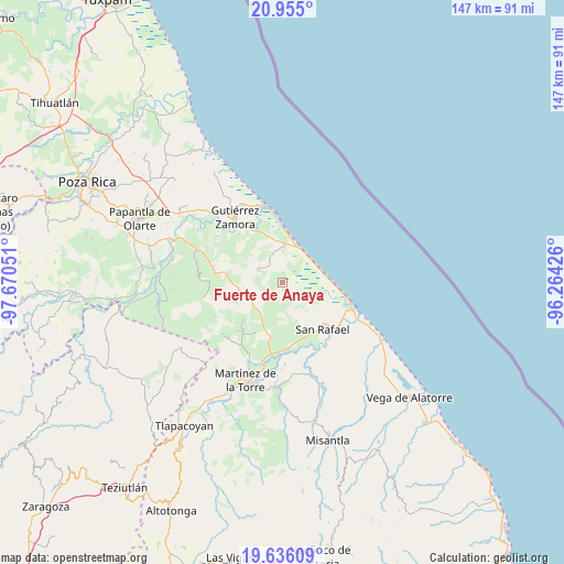 Fuerte de Anaya on map