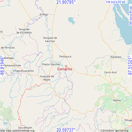 Corralillo on map