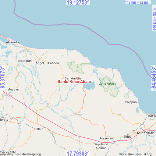 Santa Rosa Abata on map