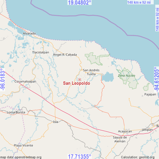 San Leopoldo on map
