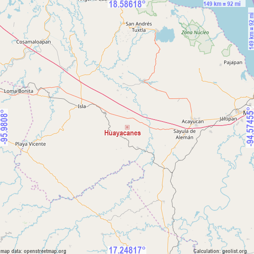Huayacanes on map