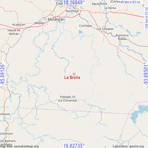 La Breña on map