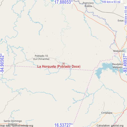 La Horqueta (Poblado Doce) on map