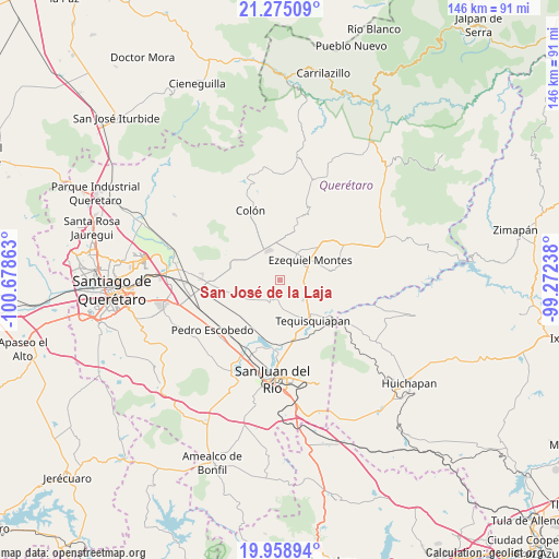 San José de la Laja on map